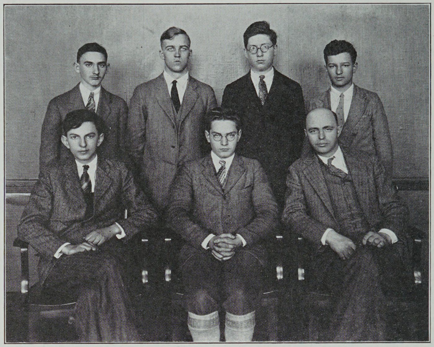 Chess Team, Cambridge High and Latin School, 1928