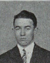 John Thomas Hughes in the Debating Team photograph, 1928
