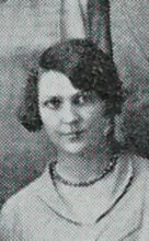 Harriet Robina Johnson in the Drama Cast photograph, 1928