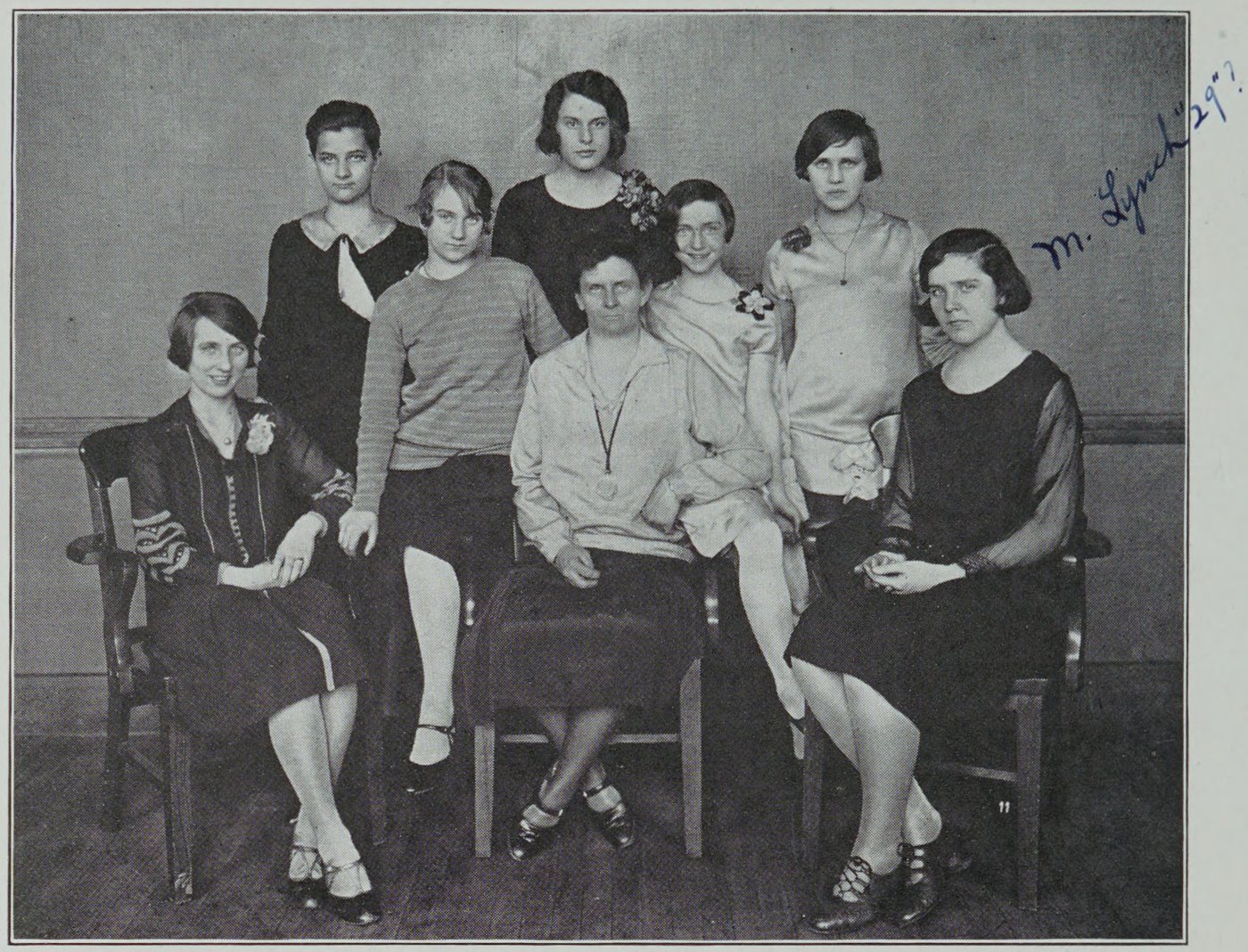 Girls Athletic Association, Cambridge High and Latin School, 1928