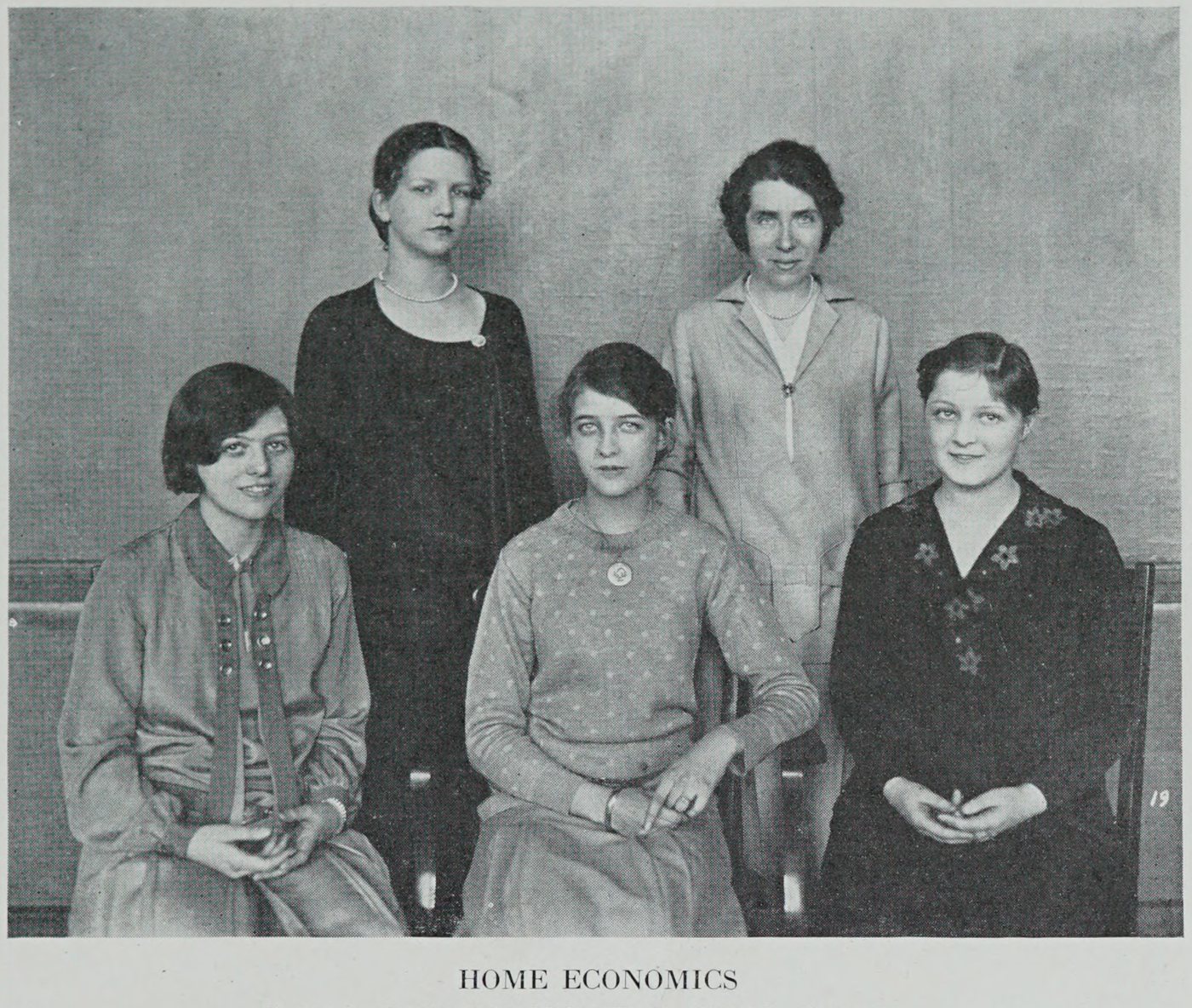 Home Economics Club, Cambridge High and Latin School, 1928