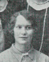 Helen Cecelia Good in the Klawhowjaha Bjustofe Club photograph, 1928