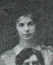 Aileen Barrett in the Klawhowjaha Bjustofe Club photograph, 1928