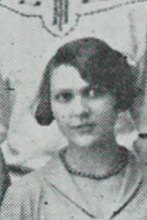 Harriet Robina Johnson in the Klawhowjaha Bjustofe Club photograph, 1928