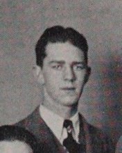 Hugh J.. Curry in the Senior Drama Cast photograph, 1929