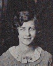 Florence Marcia Williams in the Senior Drama Cast photograph, 1929
