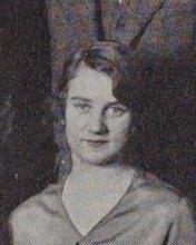 Winifred Elizabeth Shaffer in the Senior Drama Cast photograph, 1929