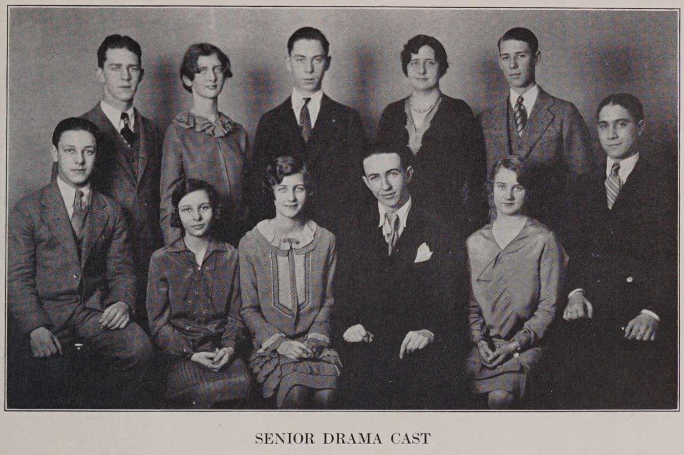 Senior Drama Cast, Cambridge High and Latin School, 1929