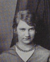 Winifred Elizabeth Shaffer in the Senior Drama Committee photograph, 1929