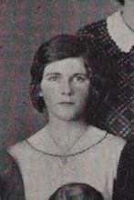 Mary Joan Groden in the The Klawhowjaha Bjustoff Club photograph, 1929