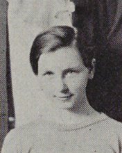 Gertrude Elizabeth Burns in the G. A. A. photograph, 1930