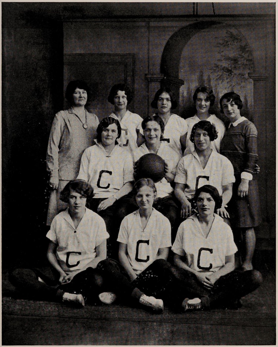 Girls Basketball Team, Chelsea High School, 1929