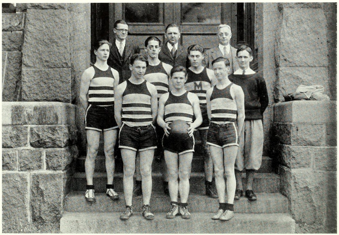 Basketball Team, Melrose High School, 1930