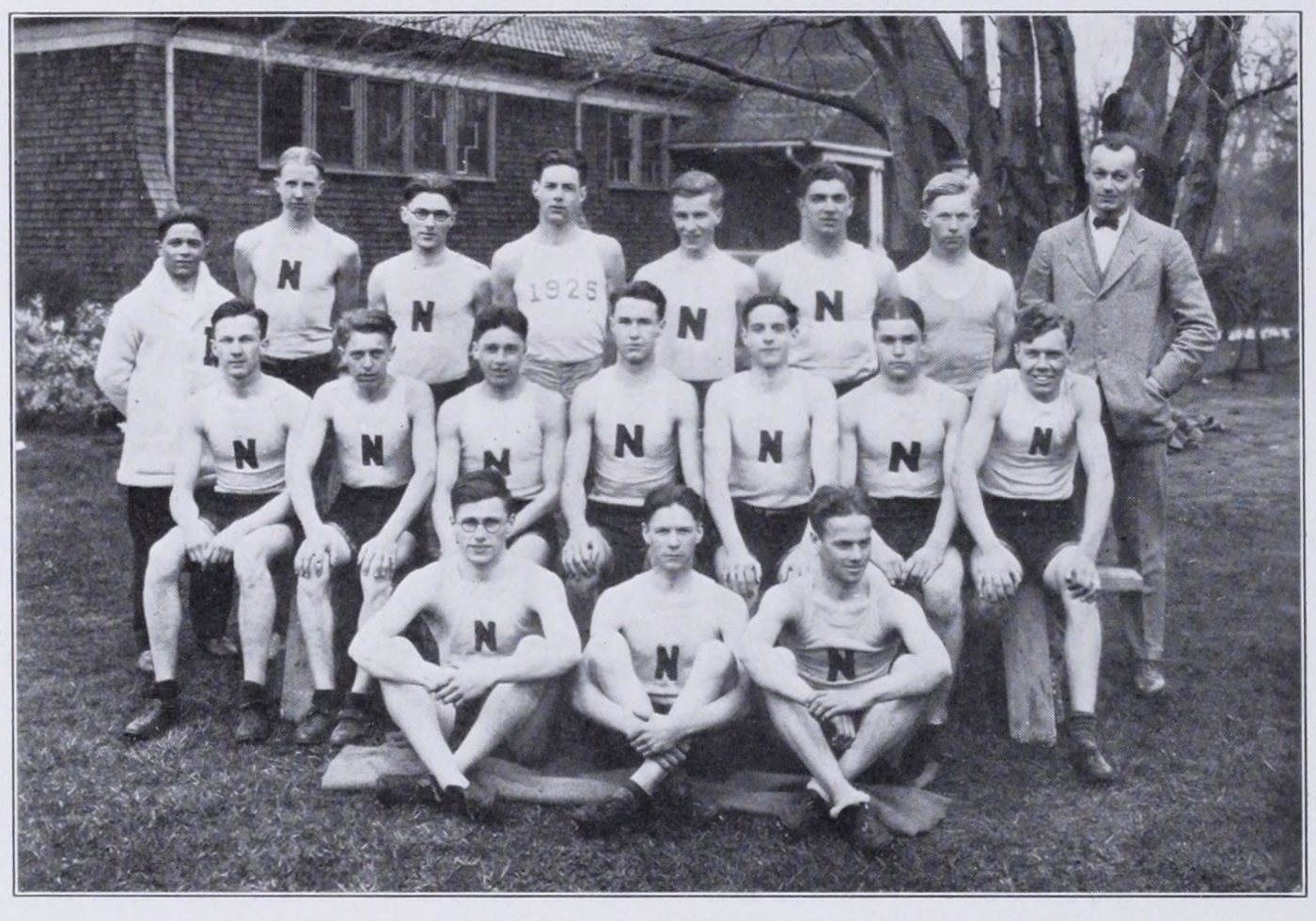 Outdoor Track Team, Newton High School, 1925
