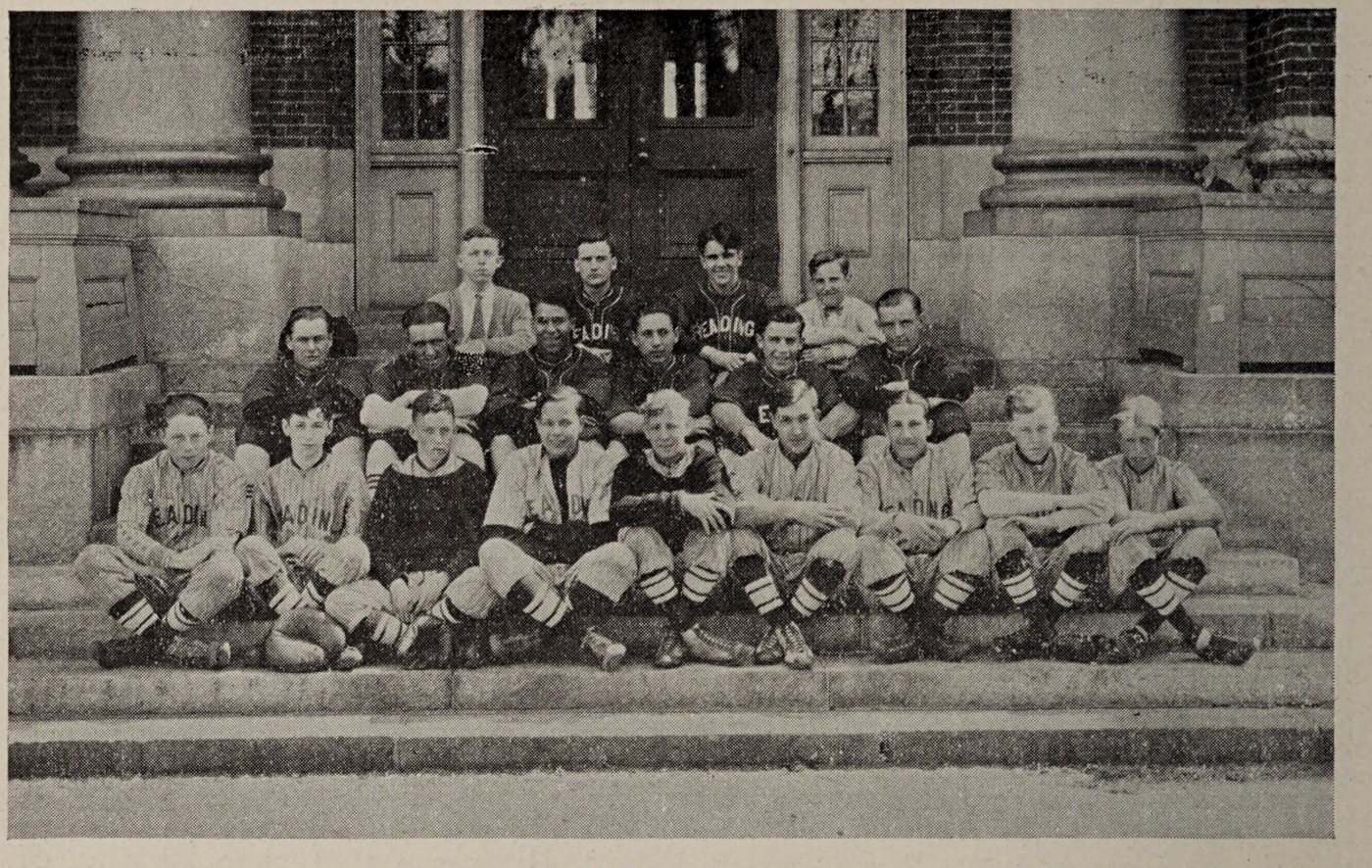 Baseball, Reading High School, 1928