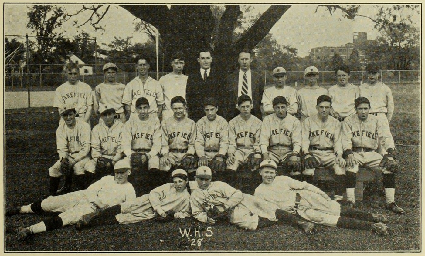 Girls Championship Hockey Team, Wakefield High School, 1929