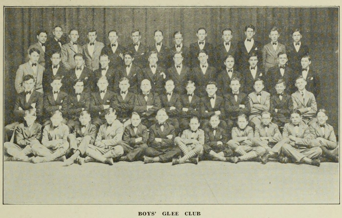 Boys Glee Club, Wakefield High School, 1930