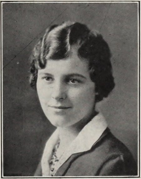 Yearbook portrait of Ethel Thelma Kidd, Melrose High School, class of 1927