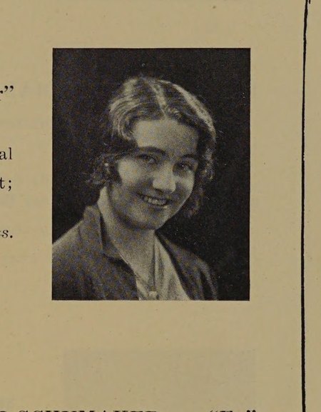 Yearbook portrait of Virginia Marcella Schofield, Malden High School, class of 1930