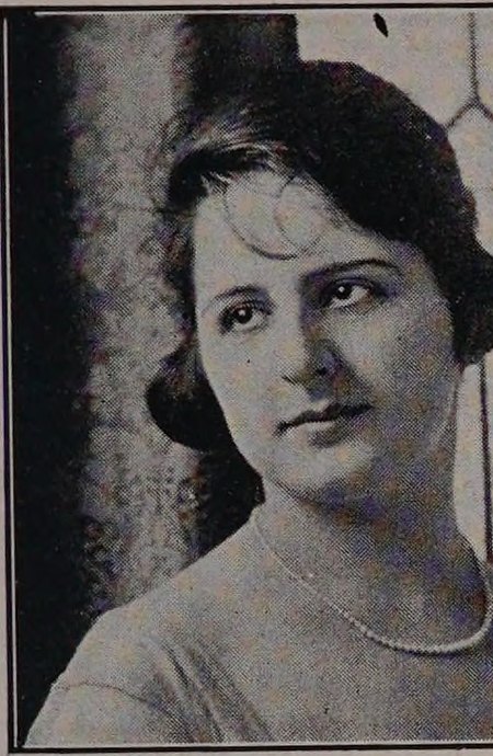 Yearbook portrait of Ella Lewin, Malden High School, class of 1919