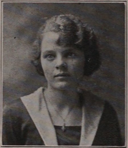Yearbook portrait of May Tankins, Malden High School, class of 1921