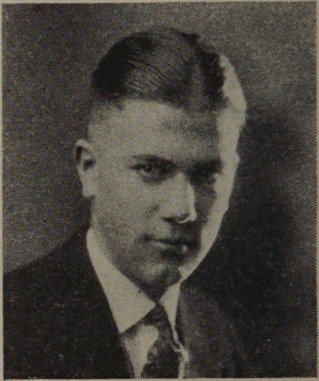 Yearbook portrait of Harry A. Hall Jr, Malden High School, class of 1922
